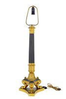 Large 19th Century French Empire Bronze Ormolu Table Lamp (1 of 7)