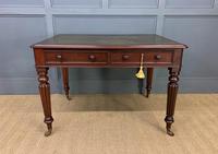Victorian Mahogany 2 Drawer Reeded Leg Writing Table (9 of 15) Victorian Mahogany 2 Drawer Reeded Leg Writing Table (9 of 15)
