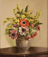 Oil Painting by William Johnston "A Floral Study" (2 of 5) Oil Painting by William Johnston "A Floral Study" (2 of 5)