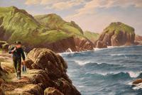 Oil Painting by David James "A Cornish Coastal View" (3 of 8) Oil Painting by David James "A Cornish Coastal View" (3 of 8)