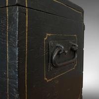 Antique Ebonised Carriage Chest, English, Pine, Tool Trunk, Victorian c 1850 (10 of 12) Antique Ebonised Carriage Chest, English, Pine, Tool Trunk, Victorian c 1850 (10 of 12)