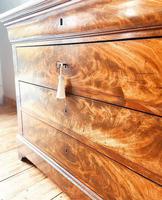 Flamed Mahogany Drawers / Louis Philippe Commode / Sideboard / Marble (7 of 9) Flamed Mahogany Drawers / Louis Philippe Commode / Sideboard / Marble (7 of 9)