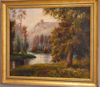 River Landscape Oil Painting by E.P.Baker (5 of 6) River Landscape Oil Painting by E.P.Baker (5 of 6)