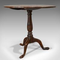 Antique Circular Table, English, Oak, Folding, Side, Occasional, Georgian, 1780 (3 of 9) Antique Circular Table, English, Oak, Folding, Side, Occasional, Georgian, 1780 (3 of 9)