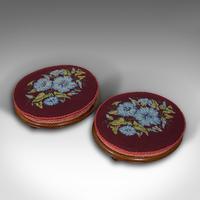 Pair of Antique Footstools, English, Walnut, Needlepoint, Rest, Victorian c.1860 (7 of 12) Pair of Antique Footstools, English, Walnut, Needlepoint, Rest, Victorian c.1860 (7 of 12)
