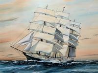 Awesome Tea Clipper Ship 'Hornet' Rough Seas Seascape Watercolour Painting c.1909 (4 of 12) Awesome Tea Clipper Ship 'Hornet' Rough Seas Seascape Watercolour Painting c.1909 (4 of 12)