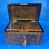 Victorian Tunbridge Ware Twin Section Tea Caddy (4 of 18) Victorian Tunbridge Ware Twin Section Tea Caddy (4 of 18)