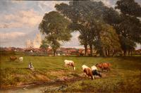 Oil Painting by Samuel Joseph Clark "Canterbury Meadows" (2 of 6) Oil Painting by Samuel Joseph Clark "Canterbury Meadows" (2 of 6)