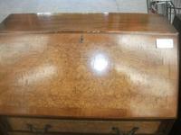 Three Drawer Burr Walnut Bureau (2 of 4) Three Drawer Burr Walnut Bureau (2 of 4)