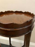 Small Antique Wine or Candle Table With Galleried Top & Pull Out Shelf (11 of 13) Small Antique Wine or Candle Table With Galleried Top & Pull Out Shelf (11 of 13)