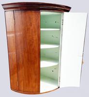 A Lovely George III Mahogany Bowfronted Hanging Wall Corner Cabinet (5 of 6) A Lovely George III Mahogany Bowfronted Hanging Wall Corner Cabinet (5 of 6)