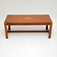 Antique Mahogany Military Campaign Style Coffee Table (2 of 6) Antique Mahogany Military Campaign Style Coffee Table (2 of 6)