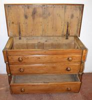 1900s Country Antique Pine Large Mule Chest - Well Polished (2 of 5) 1900s Country Antique Pine Large Mule Chest - Well Polished (2 of 5)
