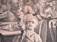 Original Second State Hogarth Print, A Rake's Progress Plate 6, 1735 (5 of 9) Original Second State Hogarth Print, A Rake's Progress Plate 6, 1735 (5 of 9)