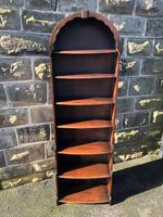 Antique Slim Oak Domed Top Open Bookcase (2 of 8) Antique Slim Oak Domed Top Open Bookcase (2 of 8)