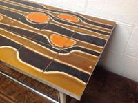 1960s Volcanic Tile Coffee Table on Chrome Supports (5 of 7) 1960s Volcanic Tile Coffee Table on Chrome Supports (5 of 7)