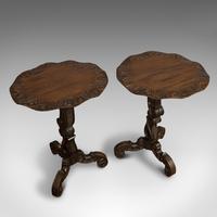 Pair of Antique Side Tables, Asian, Elm, Occasional, Wine Stand, Victorian, 1900 (11 of 11) Pair of Antique Side Tables, Asian, Elm, Occasional, Wine Stand, Victorian, 1900 (11 of 11)