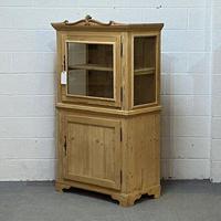 Attractive Small Pine Display Cabinet C.1900 (4 of 4) Attractive Small Pine Display Cabinet C.1900 (4 of 4)