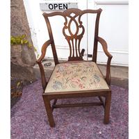 Georgian Mahogany Chippendale Armchair (3 of 6) Georgian Mahogany Chippendale Armchair (3 of 6)