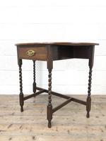 Antique Oak Demi-lune Console Table (8 of 14) Antique Oak Demi-lune Console Table (8 of 14)