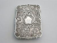 Victorian Silver Castle-top Card Case - St Luke's Church, Liverpool by Nathaniel Mills, Birmingham, 1845 (10 of 12) Victorian Silver Castle-top Card Case - St Luke's Church, Liverpool by Nathaniel Mills, Birmingham, 1845 (10 of 12)