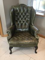 Stylish Pair of Large 18th Century Style Vintage Wing-back Armchairs (6 of 14) Stylish Pair of Large 18th Century Style Vintage Wing-back Armchairs (6 of 14)