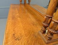 Edwardian Light Oak Carved Mirror-back Sideboard (16 of 17) Edwardian Light Oak Carved Mirror-back Sideboard (16 of 17)