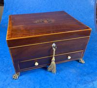 Georgian Mahogany Jewellery Box with Front Drawer (11 of 17) Georgian Mahogany Jewellery Box with Front Drawer (11 of 17)