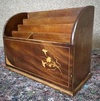 Edwardian Inlaid Mahogany Letter Rack / Correspondence Box (7 of 9) Edwardian Inlaid Mahogany Letter Rack / Correspondence Box (7 of 9)