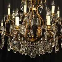Italian Gilt & Crystal 22 Light Antique Chandelier (8 of 10) Italian Gilt & Crystal 22 Light Antique Chandelier (8 of 10)