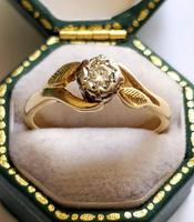 Mid 20th Century 18ct Gold Diamond Engagement Solitaire Ring Size O (8 of 11) Mid 20th Century 18ct Gold Diamond Engagement Solitaire Ring Size O (8 of 11)