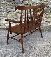 Unusual Oak Arts & Crafts Bench (7 of 18) Unusual Oak Arts & Crafts Bench (7 of 18)