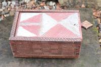Scandinavian / Swedish 'Folk Art' painted & geometric chip-carved timplåda / sliding-lid box early 19th Century. (3 of 11) Scandinavian / Swedish 'Folk Art' painted & geometric chip-carved timplåda / sliding-lid box early 19th Century. (3 of 11)