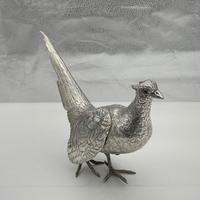 Antique Large Pair of European Sterling Silver Pheasants c.1900 (4 of 10) Antique Large Pair of European Sterling Silver Pheasants c.1900 (4 of 10)