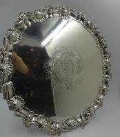 Antique George III Silver Salver London 1754 by Richard Rugg (2 of 9) Antique George III Silver Salver London 1754 by Richard Rugg (2 of 9)
