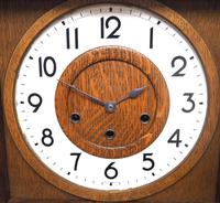 Grandmother Clock Fine Musical Longcase Clock Oak & White Dial c.1930 (9 of 14) Grandmother Clock Fine Musical Longcase Clock Oak & White Dial c.1930 (9 of 14)