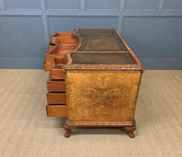 Burr Walnut Pedestal Desk by Maple and Co (17 of 18) Burr Walnut Pedestal Desk by Maple and Co (17 of 18)