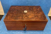 Victorian Mahogany Box With a Burr Walnut Top (12 of 12) Victorian Mahogany Box With a Burr Walnut Top (12 of 12)