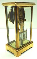 Fine Antique French Table Regulator with Visible Pendulum 8 Day 4 Glass Mantel Clock (5 of 10) Fine Antique French Table Regulator with Visible Pendulum 8 Day 4 Glass Mantel Clock (5 of 10)