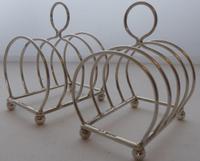 Pair of 1935 Solid Hallmarked Silver Toast Rack Racks William Hutton 99g (2 of 7) Pair of 1935 Solid Hallmarked Silver Toast Rack Racks William Hutton 99g (2 of 7)