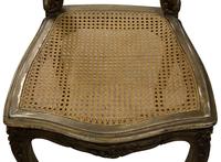 Pair of Antique Carved Giltwood & Cane Rout Chairs (3 of 8) Pair of Antique Carved Giltwood & Cane Rout Chairs (3 of 8)