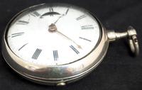 Good Antique Silver Pair Case Pocket Watch Fusee Verge Escapement Key Wind Enamel Dial Robinson London (9 of 11) Good Antique Silver Pair Case Pocket Watch Fusee Verge Escapement Key Wind Enamel Dial Robinson London (9 of 11)