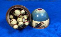 19th Century Skittles Game in Tunbridge Ware White Wood Painted Egg (3 of 21) 19th Century Skittles Game in Tunbridge Ware White Wood Painted Egg (3 of 21)
