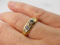 Edwardian 18ct Gold Diamond & Sapphire Ring (4 of 6) Edwardian 18ct Gold Diamond & Sapphire Ring (4 of 6)
