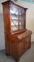 19th Century Figured Mahogany Cylinder Bureau Bookcase (2 of 12) 19th Century Figured Mahogany Cylinder Bureau Bookcase (2 of 12)
