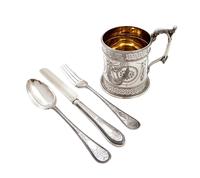 Antique Victorian Sterling Silver Christening Set 1871/1872 (2 of 13) Antique Victorian Sterling Silver Christening Set 1871/1872 (2 of 13)