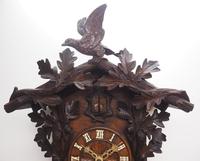 Antique Carved Early Cuckoo Clock Weight Driven Visible Pendulum (12 of 14) Antique Carved Early Cuckoo Clock Weight Driven Visible Pendulum (12 of 14)