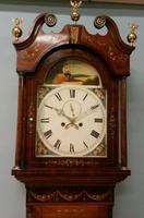 Satinwood Polychrome Painted Longcase Clock. (2 of 11) Satinwood Polychrome Painted Longcase Clock. (2 of 11)