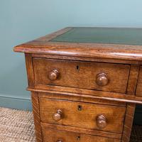 19th Century Victorian Oak Antique Pedestal Desk (3 of 7) 19th Century Victorian Oak Antique Pedestal Desk (3 of 7)