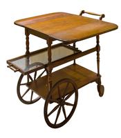 Vintage Mahogany Tea Trolley with Drop Down Flaps (2 of 7) Vintage Mahogany Tea Trolley with Drop Down Flaps (2 of 7)